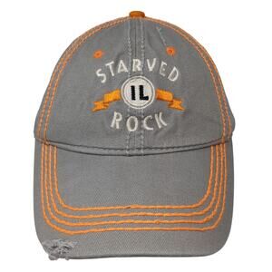 Starved Rock IL Snapback Hat Gray One Size Embroidered Polar Outdoor